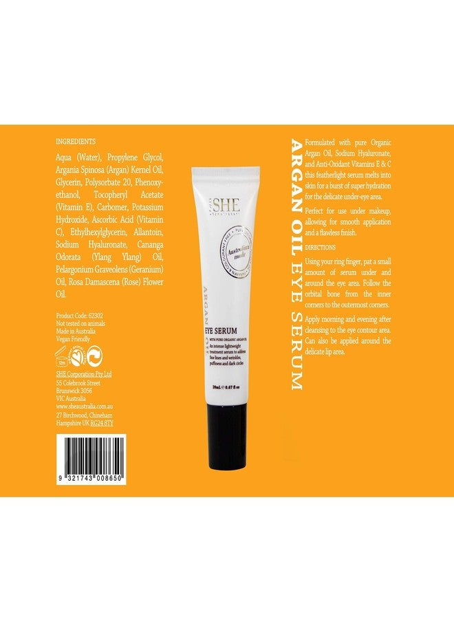 Om She Aromatherapy Argan Oil Eye Serum 0.67fl oz - Nourishing and Hydrating. Australian Made. - Image 4